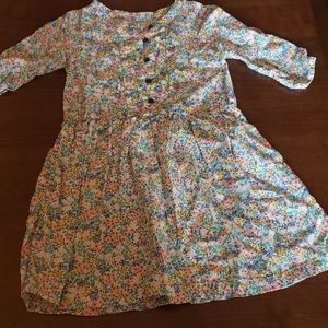 Floral print girls dress